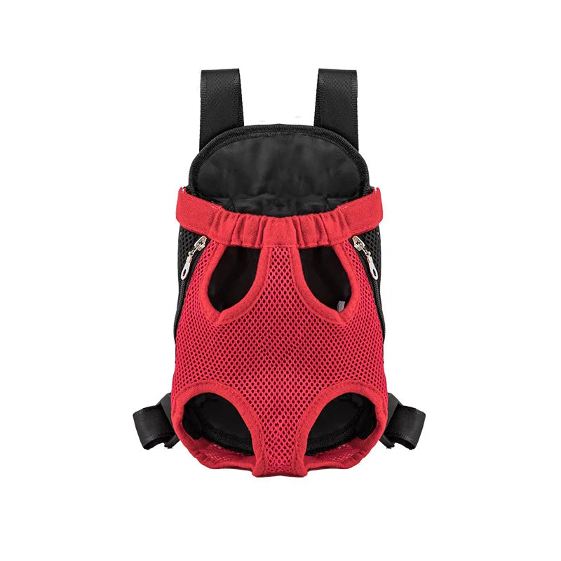 Pet Cat Dog Carrier Backpack Travel Breathable Double Shoulder Bag Mesh Carrier Front Bag for Small Pet Carrying Supplies