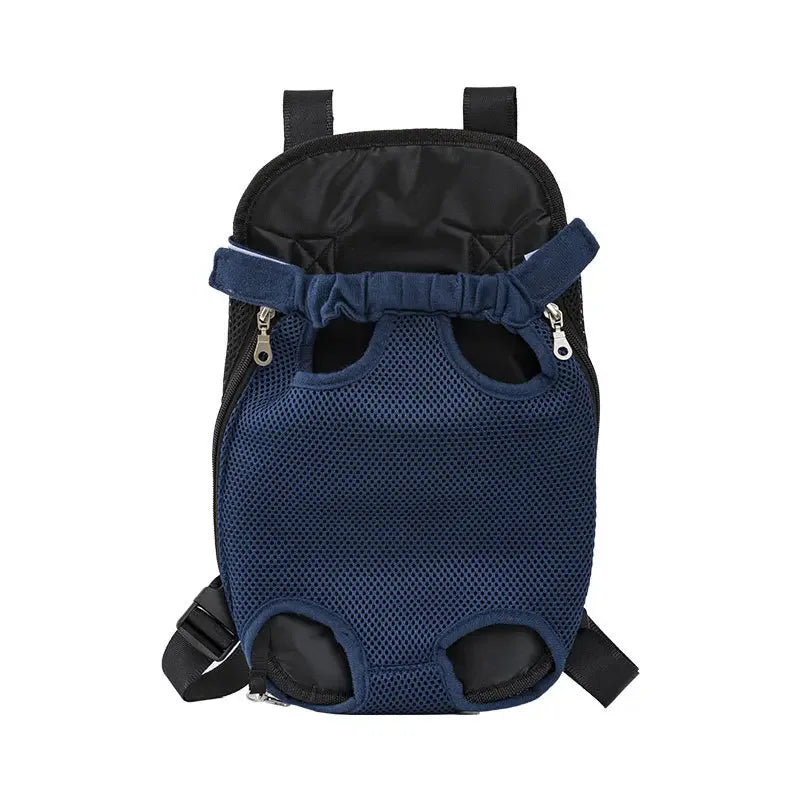 Pet Cat Dog Carrier Backpack Travel Breathable Double Shoulder Bag Mesh Carrier Front Bag for Small Pet Carrying Supplies