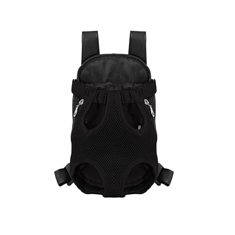 Pet Cat Dog Carrier Backpack Travel Breathable Double Shoulder Bag Mesh Carrier Front Bag for Small Pet Carrying Supplies