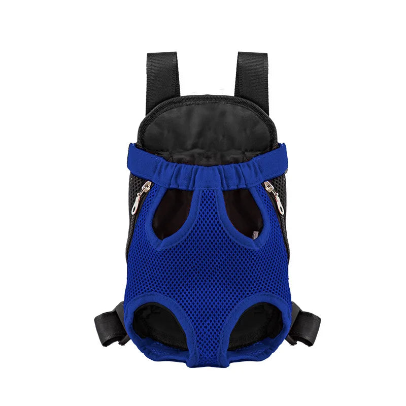 Pet Cat Dog Carrier Backpack Travel Breathable Double Shoulder Bag Mesh Carrier Front Bag for Small Pet Carrying Supplies